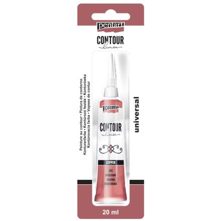 Pentart Kontúrozó festék 20 ml réz - 10124