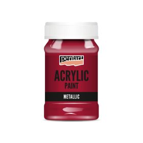 Pentart Metál akrilfesték 100 ml bordó - 10275