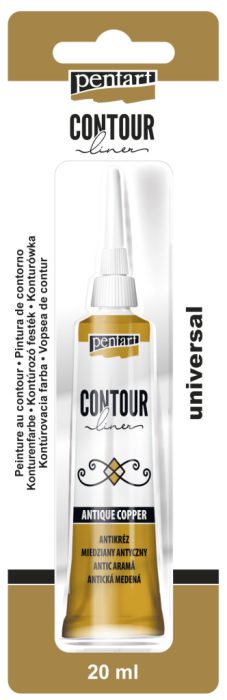 Pentart Kontúrozó festék 20 ml antikréz - 10860
