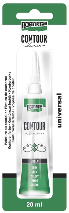 Pentart Kontúrozó festék 20 ml zöld - 11033
