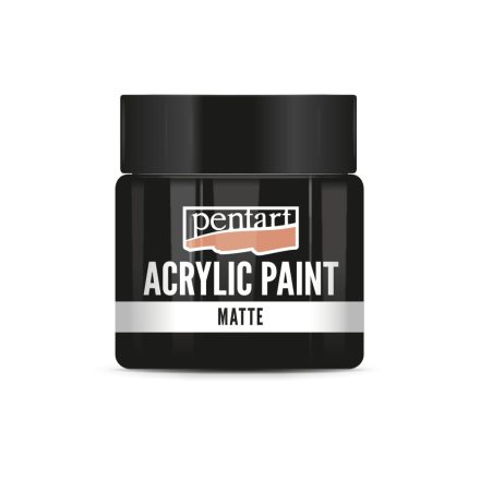 Pentart Matt akrilfesték 50 ml fekete - 1119