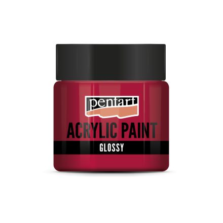 Pentart Fényes akrilfesték 50 ml kármin - 1120