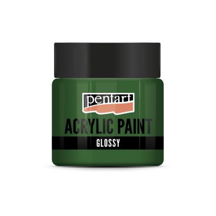 Pentart Fényes akrilfesték 50 ml középzöld - 1154
