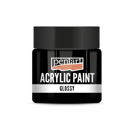 Pentart Fényes akrilfesték 50 ml fekete - 1155