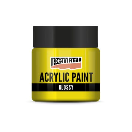 Pentart Fényes akrilfesték 50 ml sárga - 1168