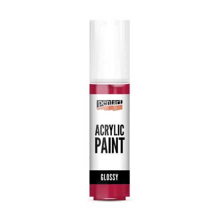 Pentart Fényes akrilfesték 20 ml kármin - 118