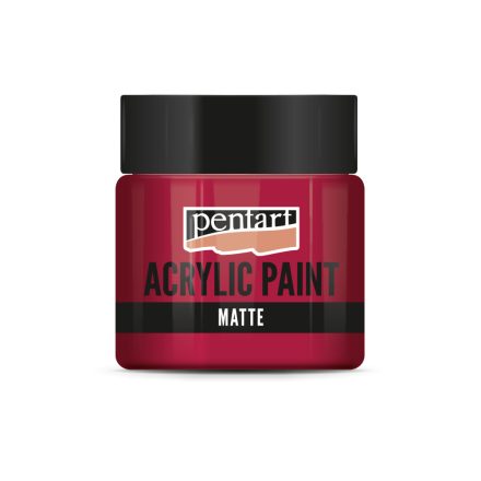 Pentart Matt akrilfesték 50 ml kárminpiros - 1223