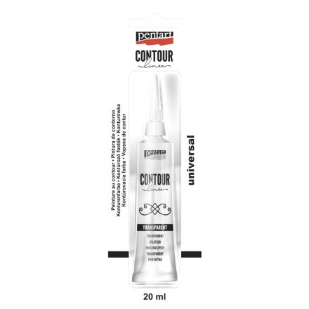 Pentart Kontúrozó festék 20 ml átlátszó - 12866