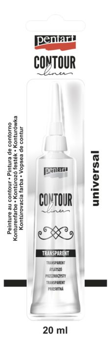 Pentart Kontúrozó festék 20 ml átlátszó - 12866