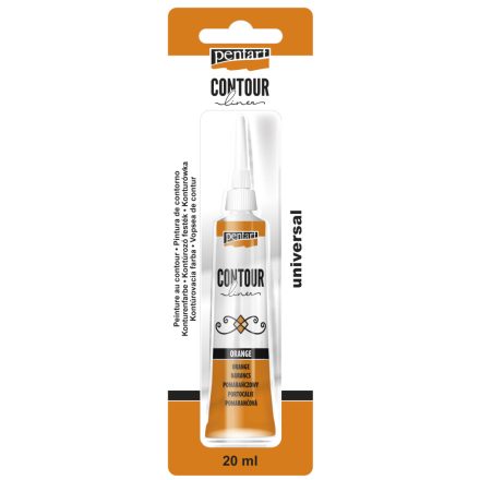 Pentart Kontúrozó festék 20 ml narancs - 12867