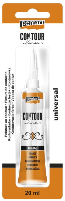 Pentart Kontúrozó festék 20 ml narancs - 12867