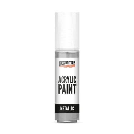 Pentart Metál akrilfesték 20 ml rokokóezüst - 13037