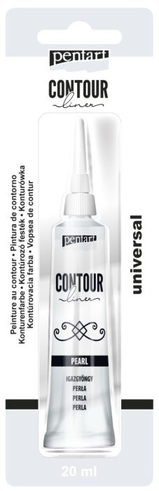 Pentart Kontúrozó festék 20 ml igazgyöngy - 13039