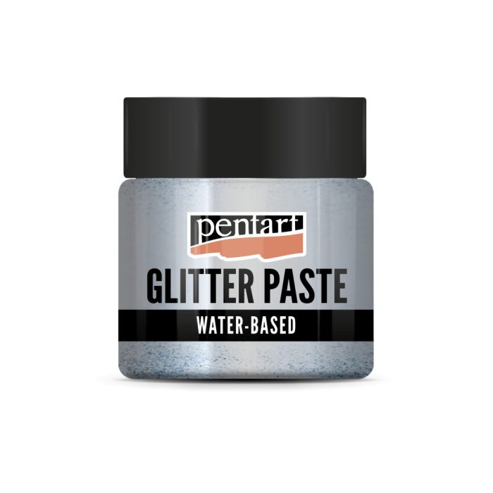 Pentart Glitterpaszta közepes 50 ml ezüst - 13049