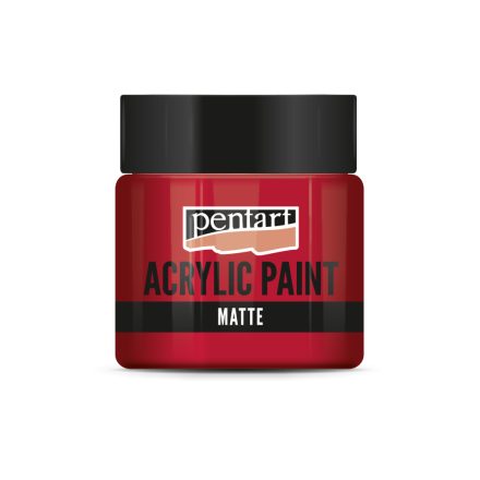 Pentart Matt akrilfesték 50 ml rúzspiros - 13117