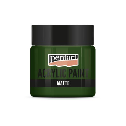 Pentart Matt akrilfesték 50 ml fenyőzöld - 1312