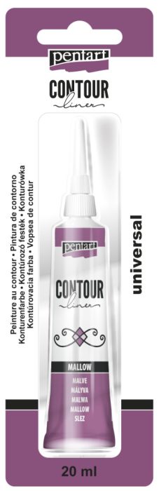 Pentart Kontúrozó festék 20 ml mályva - 13137