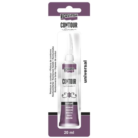 Pentart Kontúrozó festék 20 ml padlizsán - 13138