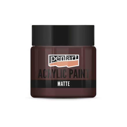 Pentart Matt akrilfesték 50 ml sötétbarna - 1315