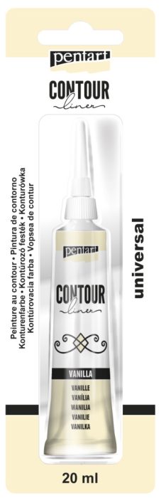 Pentart Kontúrozó festék 20 ml vanília - 14113