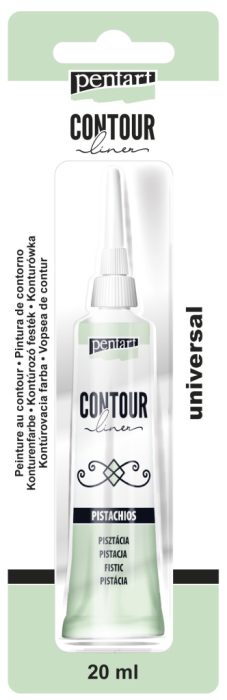 Pentart Kontúrozó festék 20 ml pisztácia - 14115