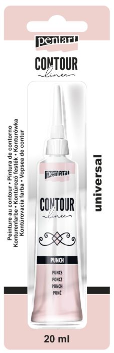 Pentart Kontúrozó festék 20 ml puncs - 14118