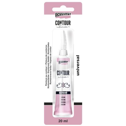 Pentart Kontúrozó festék 20 ml málna - 14119