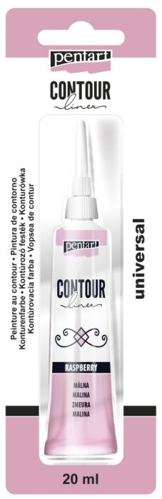 Pentart Kontúrozó festék 20 ml málna - 14119