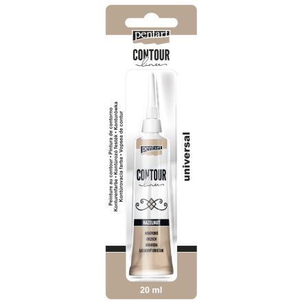 Pentart Kontúrozó festék 20 ml mogyoró - 14120