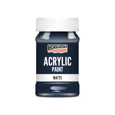 Pentart Matt akrilfesték 100 ml indigókék - 16151