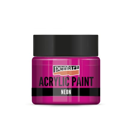 Pentart Neon akrilfesték 30 ml pink - 16478