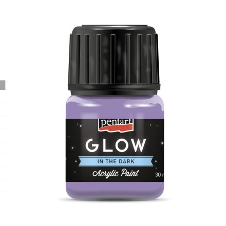 Pentart GLOW sötétben világító akrilfesték 30 ml lila - 16483
