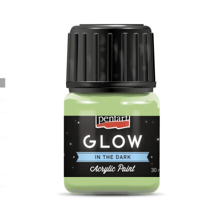 Pentart GLOW sötétben világító akrilfesték 30 ml zöld - 16485