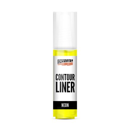 Pentart Kontúrozó festék 20 ml neon sárga - 17489