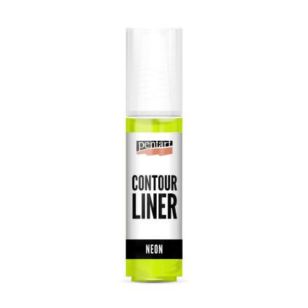 Pentart Kontúrozó festék 20 ml neon zöld - 17492