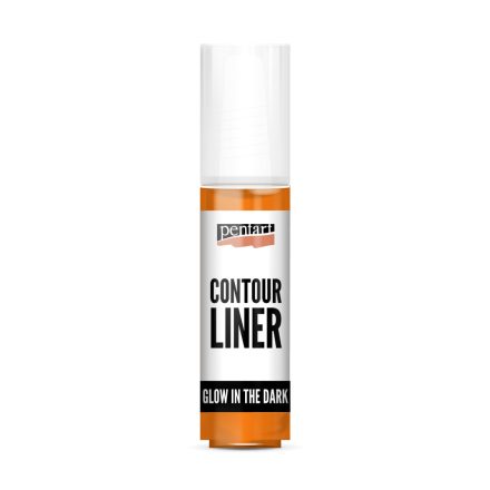 Pentart Kontúrozó festék 20 ml glow narancs - 17494