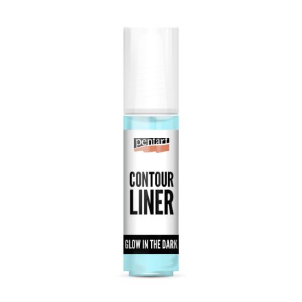 Pentart Kontúrozó festék 20 ml glow kék - 17497
