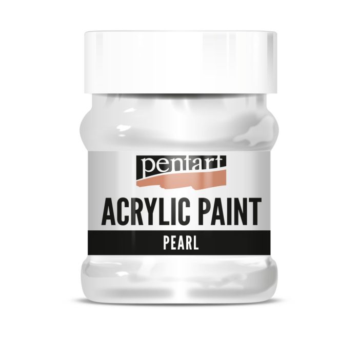 Pentart Gyöngyház akrilfesték 230 ml fehér - 17555