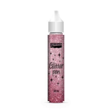 Pentart Csillámtoll, 30 ml piros - 18691