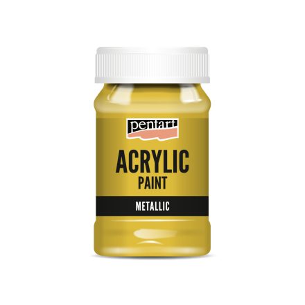 Pentart Metál akrilfesték 100 ml arany - 2018