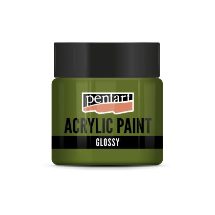 Pentart Fényes akrilfesték 50 ml oliva - 2029