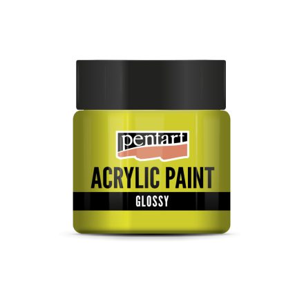 Pentart Fényes akrilfesték 50 ml limezöld - 2044