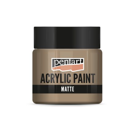 Pentart Matt akrilfesték 50 ml sötét homok - 20986