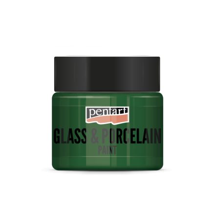 Pentart Üveg és porcelánfesték 30 ml zöld - 21342
