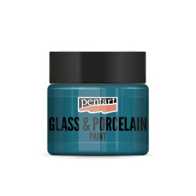   Pentart Üveg és porcelánfesték 30 ml türkizzöld - 21343