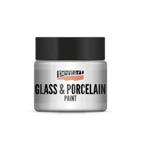 Pentart Üveg és porcelánfesték 30 ml fehér - 21346