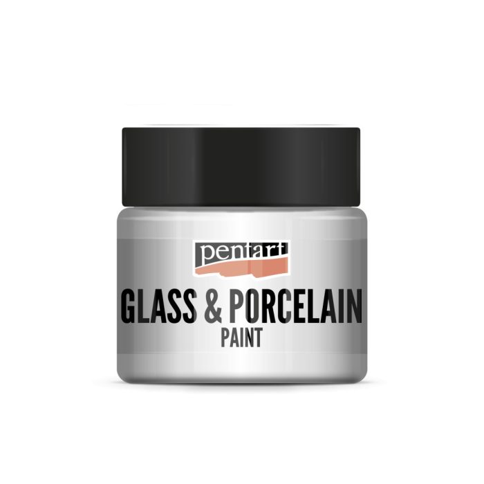 Pentart Üveg és porcelánfesték 30 ml fehér - 21346