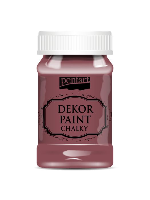 Pentart Dekor krétafesték 100 ml burgundi vörös - 21477