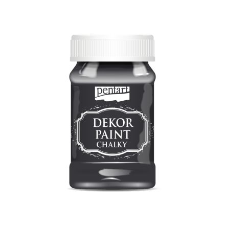 Pentart Dekor krétafesték 100 ml fekete - 21481