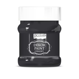 Pentart Dekor krétafesték 230 ml fekete - 21491